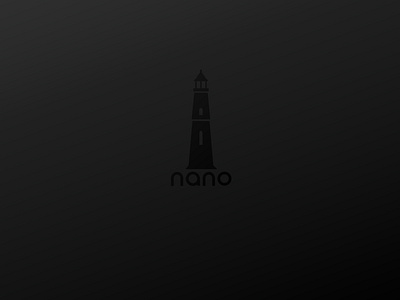 nano branding design flat logo minimal typography vector web