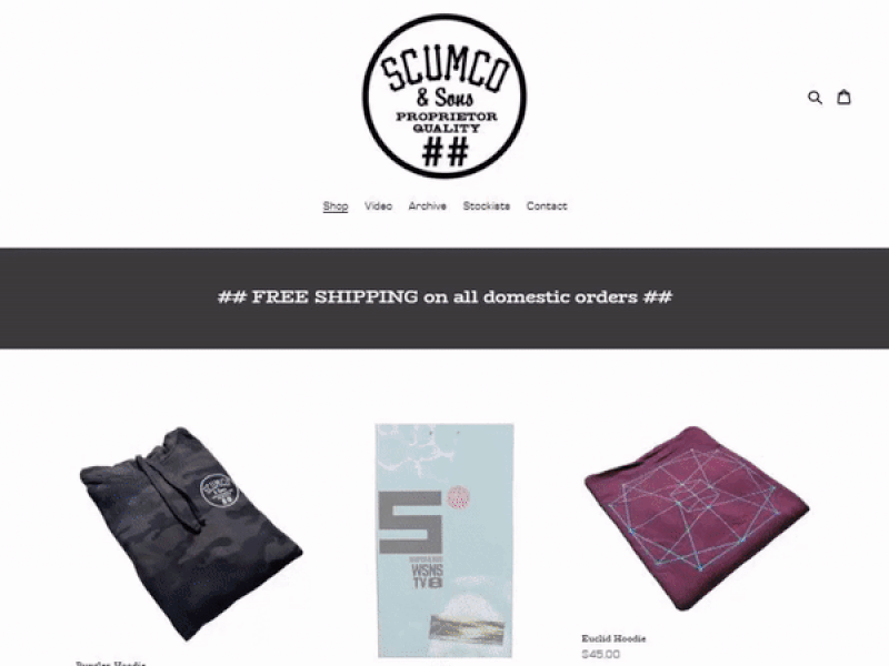 ScumCo & Sons Web Store