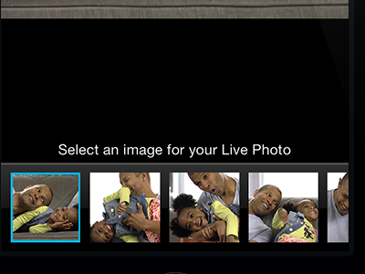 HP Live Photo-Custom Choose Image Screen