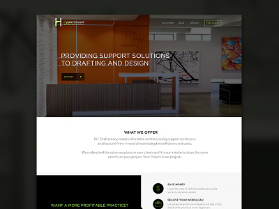 Draftsense Redesign homepage ui user interface web