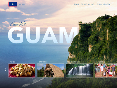 Travel Challenge: Guam design homepage ui ui design user interface user interface design