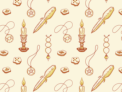 Wiccan Pattern colors design illustration illustrator pattern pattern a day pattern art pattern design patterns photoshop wicca witch witchcraft witchy