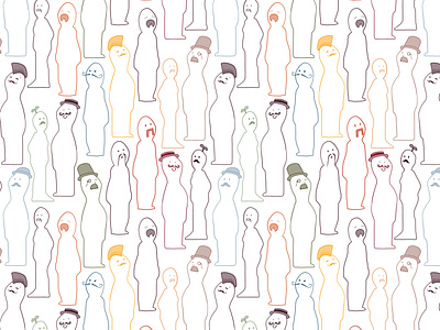 Moustaches Pattern