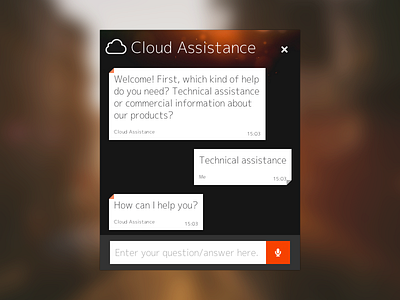 Cloud Assistance chat