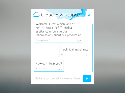 Cloud Assistance chat assistance chat cloud design theme web