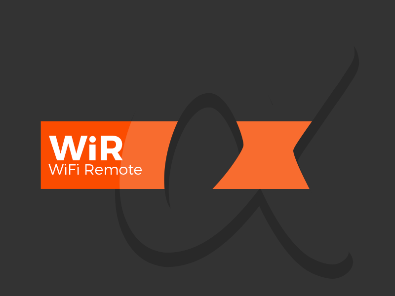 WiRα logo space white alpha α logo camera remote wifi