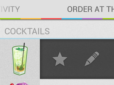 Order at the bar activity news android club color connected detail favorite list order order at the bar price row touch write