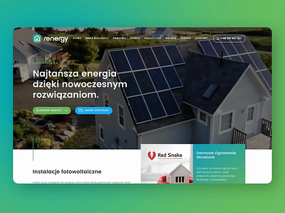 Renergy design flat ui ux web