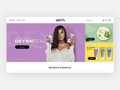 Skin79 - redesign agency concept design ecommerce magento 2 slider design ui ux web website