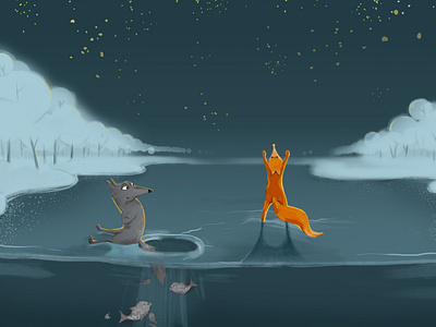 Fairytale 'The Fox and the Wolf'