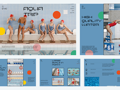 CYC | Swimming Pool Website design dribbble 2022 ecommerce ui uiux design web design