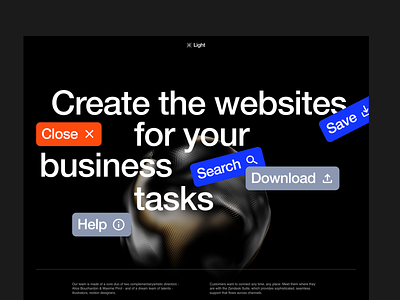 Light | Studio website concept design dribbble 2022 ecommerce interface studio ui uiux design web design
