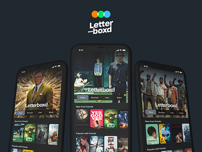 Letterboxd Landing (w/ Initial Viewing + Interaction areas) app app design application design film letterboxd movie movie app movies redesign ui ux
