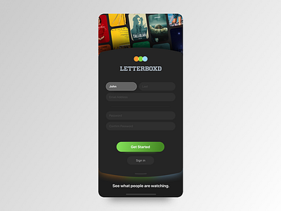 Letterboxd – Login Redesign