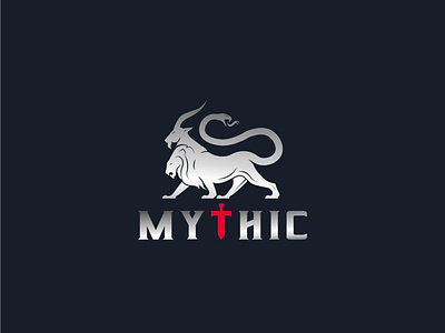 Mythic branding chimera design logo modern design modern logo mythic mythical creature mythical creature. beast vector