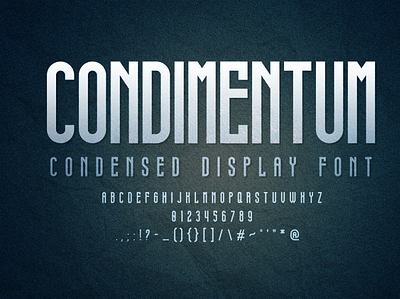 CONDIMENTUM condensed condensed font condensed type design font font font awesome font design font family fontdesign fonts