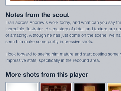 Scout Notes curation dribble api