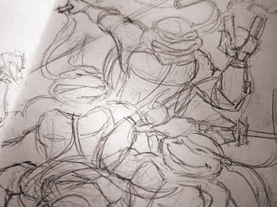 Turtles Process sketches