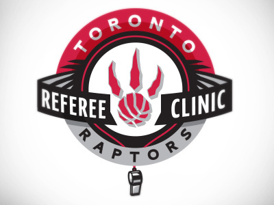 Toronto Raptors Referee Clinic athletics basketball clinic identity logo nba officials referee sports