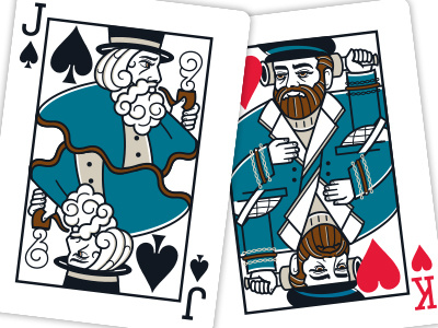 Jules Verne Theme Bicycle Cards