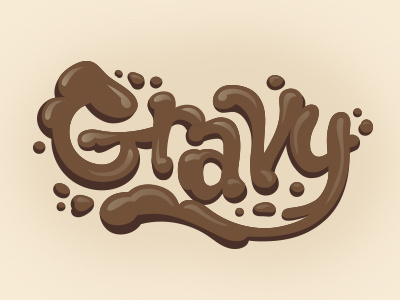 Gravy Letterstration caligraphy custom design gravy hand lettering lettering script text type