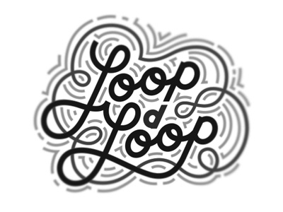 Loop d loop caligraphy custom design hand lettering lettering loop script text type