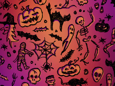 Halloween iphone wallpaper halloween hand drawn illustration iphone jackolantern scary smartphone spooky trick or treat type wallpaper