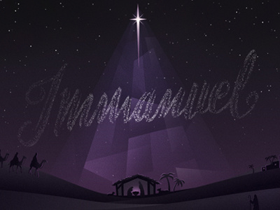 Immanuel Wallpaper bethlehem birth christ christmas holidays illustration jesus manger wallpaper