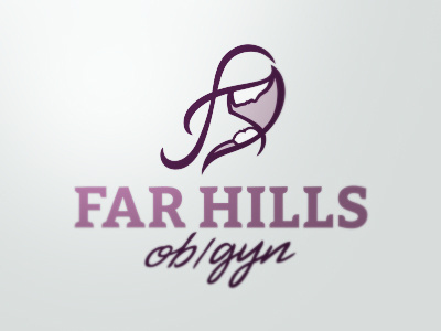 Farhills obgyn Logo baby birth child gynaecology identity logo medical mom obgyn obstetrics pregnancy