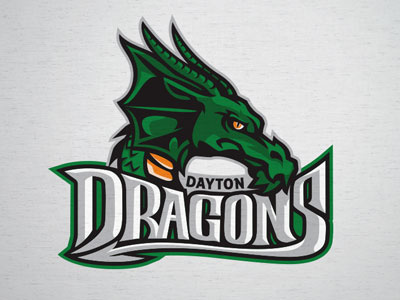Dayton Dragons logo concept athletics baseball branding custom lettering design dragon hand drawn identity logo mascot sports