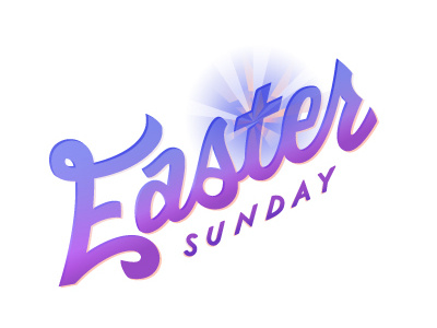 Easter Sunday Lettering christ christianity custom type easter hand drawn lettering resurrection spring