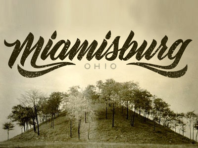 Miamisburg Custom Lettering adobe illustrator city custom hand drawn lettering miamisburg ohio script type vector