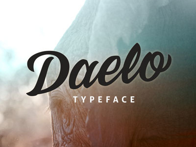 Daelo Typface design font lettering script type typeface
