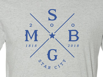 MSBG Shirt design bicentennial custom lettering screen printing t shirts type design