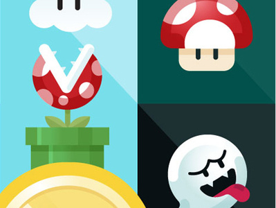 Mario Poster custom design icons illustration illustrator mariobros nintendo poster art vector videogames