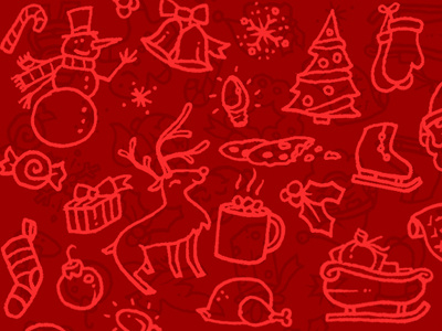 Holiday Pattern christmas holidays illustration winter