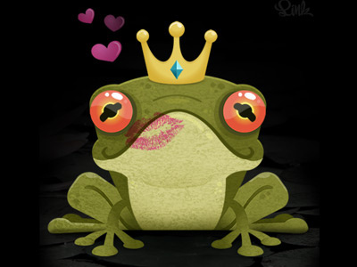 Frog Prince frog illustration illustrator prince valentines day