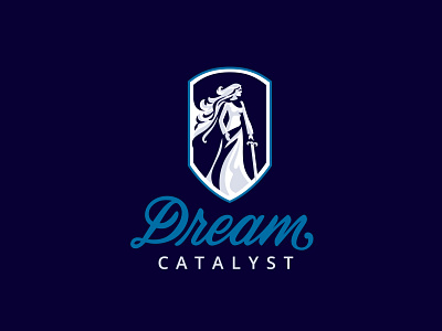 Dream Catalyst Logo branding custom design identity illustration lettering logo script type vector