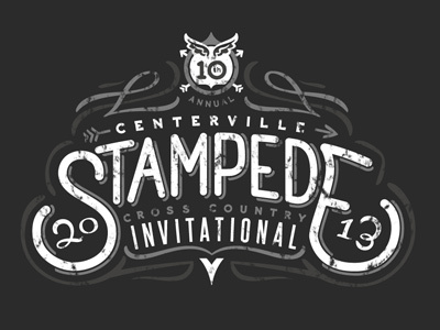 Centerville stampede T-shirt design
