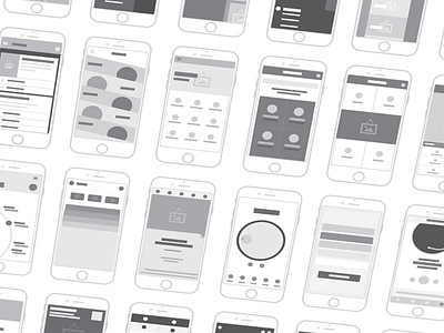 Wireframe Mobile UI Patterns 2