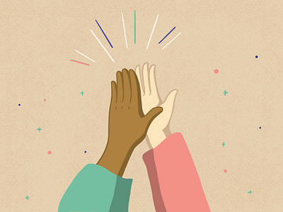 High Five — Blog Illustration digital illustration esignature illustration procreate yousign