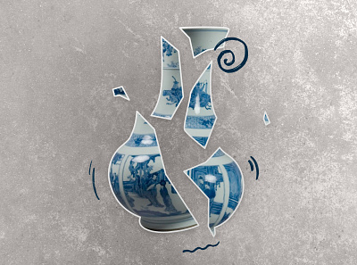 Broken Vase — Blog Illustration esignature illustration insurance photography photoshop yousign