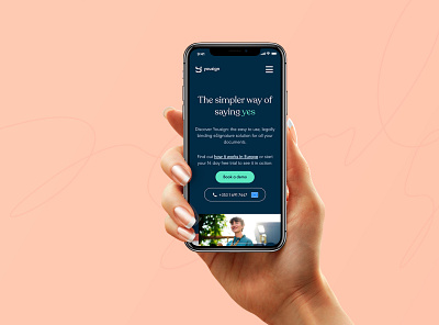 Yousign website mobile esignature mobile responsive website yousign