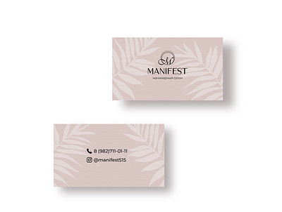 Business card for nailsalon branding business card business cards logo design