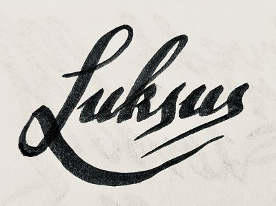 Luksus brushpen brushscript calligraphy hand lettering handlettering lettering