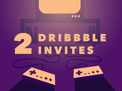 Join the Game draft dribbble invites invite invites prospects retro video games