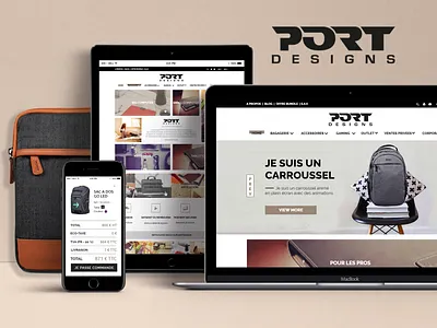 Port Designs e-shop concept app bag design desktop e commerce e shop ecommerce fashion men mobile online prestashop prototype shop shopping store tablet ui ux wireframe