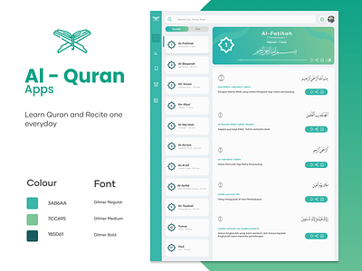 Quran Tablet Apps al quran app design figmadesign islamic islamic design layout quran table tablet app ui ux uidesign ux design