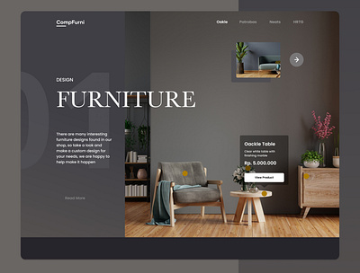 Design Furniture - Website Concept ai branding figmadesign furniture furnitureweb furniturewebsite graphic design interior interiordesign landingpage ui ux