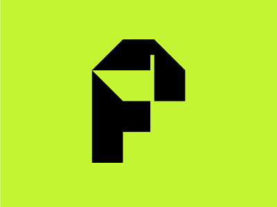F - Flag branding design fatihkovac flag flat logo mark visual
